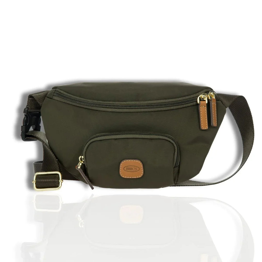 Voorkant Bric's heuptas uit de X-collection olijf groen #kleur_olijf
