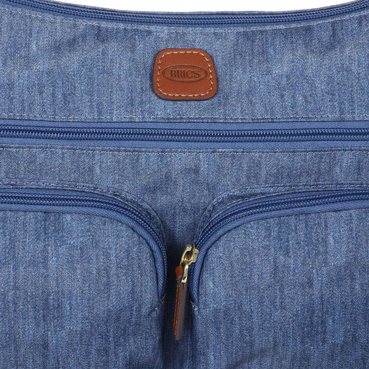 Details van het materiaal van de Bric's 45055 X-collection schoudertas shopper jeans #kleur_jeans