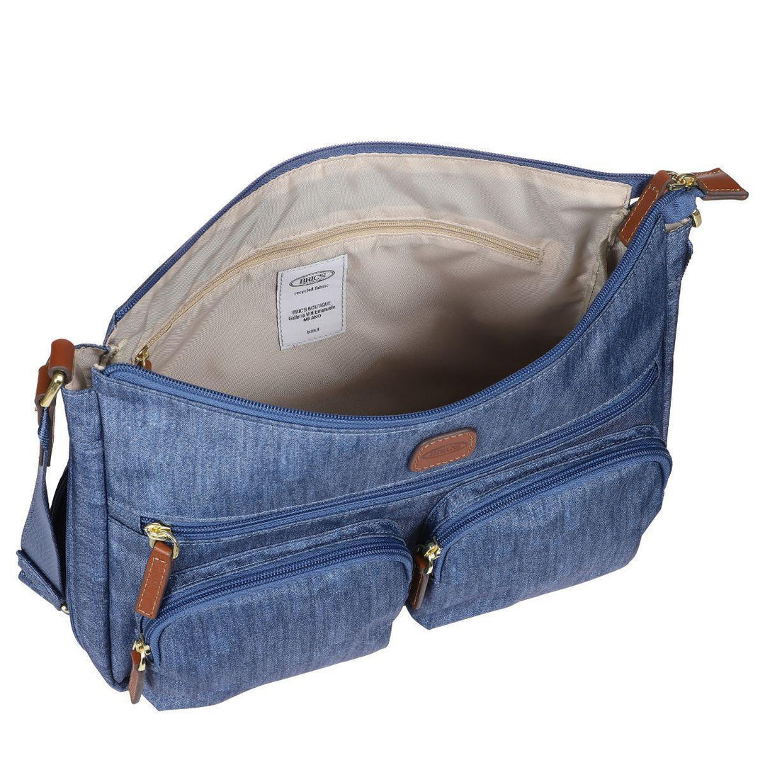 Binnenkant van de Bric's 45055 X-collection schoudertas shopper jeans #kleur_jeans