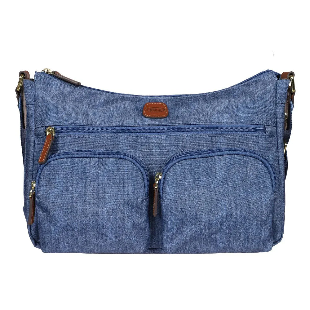 Voorkant van de Bric's 45055 X-collection schoudertas shopper jeans #kleur_jeans