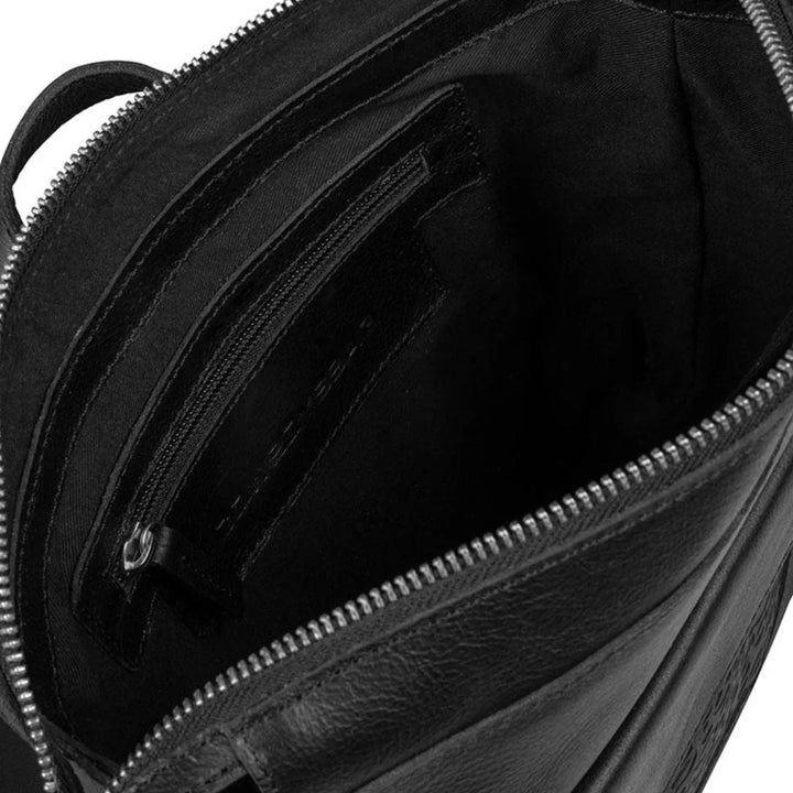 Binnenkant Cowboysbag Copper leren rugzak zwart #kleur_zwart