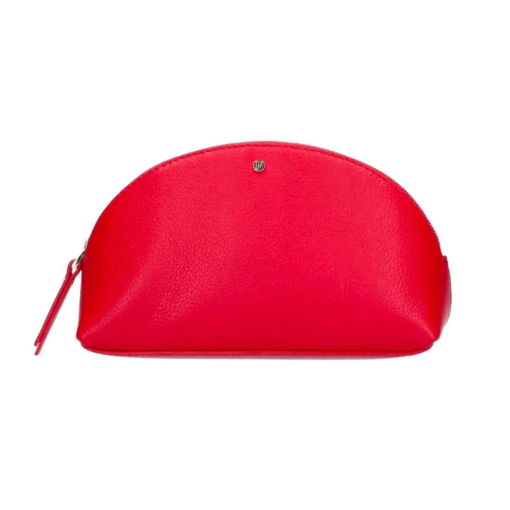 Voorkant FMME Make-up tasje grain rood #kleur_rood