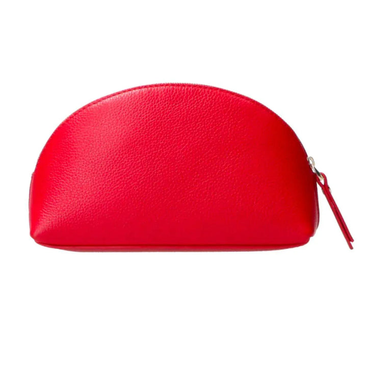 Achterkant FMME Make-up tasje grain rood #kleur_rood