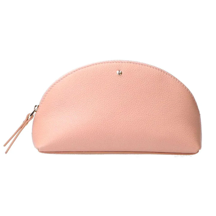 Voorkant FMME Make-up tasje grain roze #kleur_roze