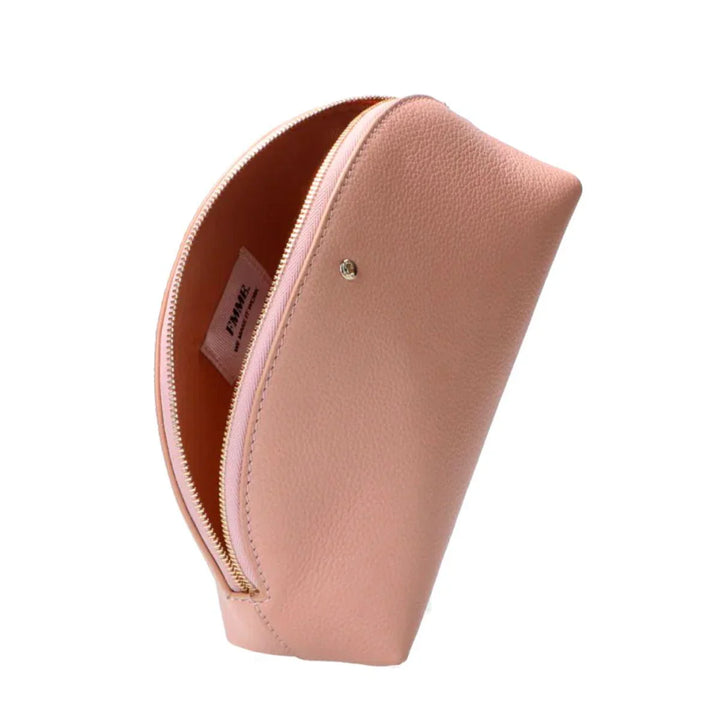 Binnenkant FMME Make-up tasje grain roze #kleur_roze