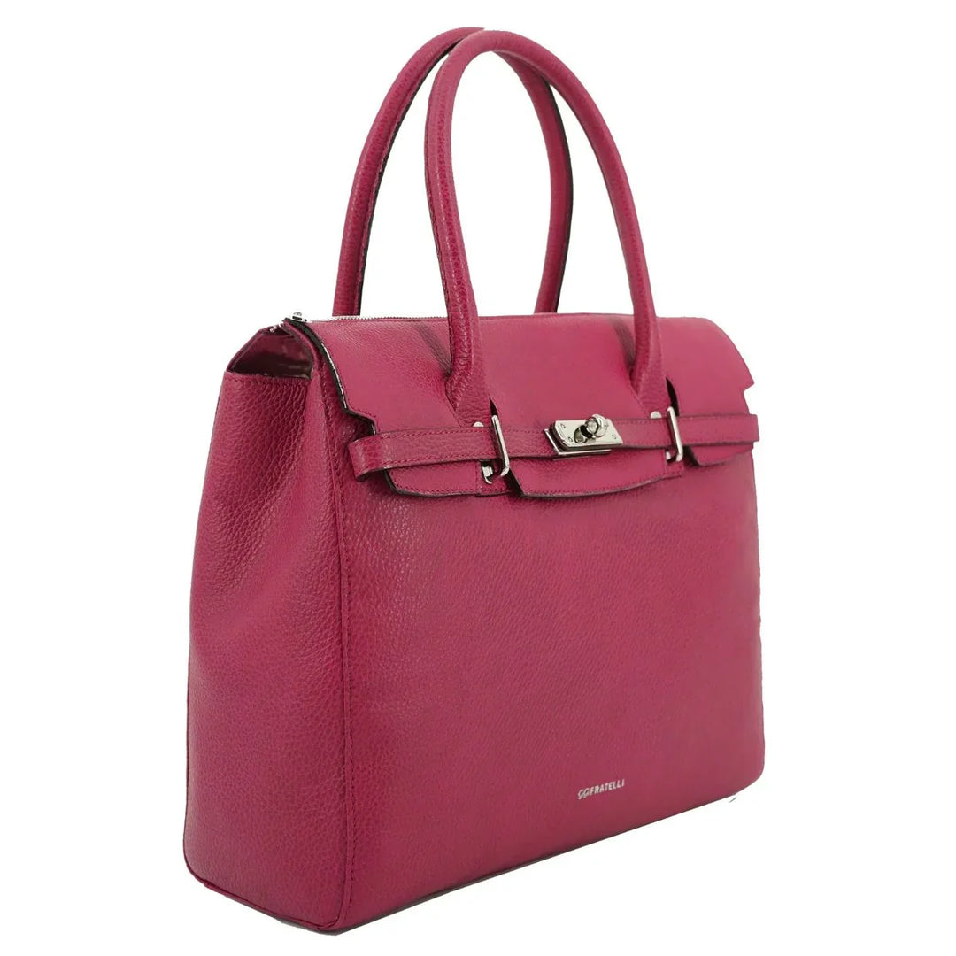 Voorzijde van de Gigi Fratelli ROM0037 Business shopper 13 inch roze #kleur_roze