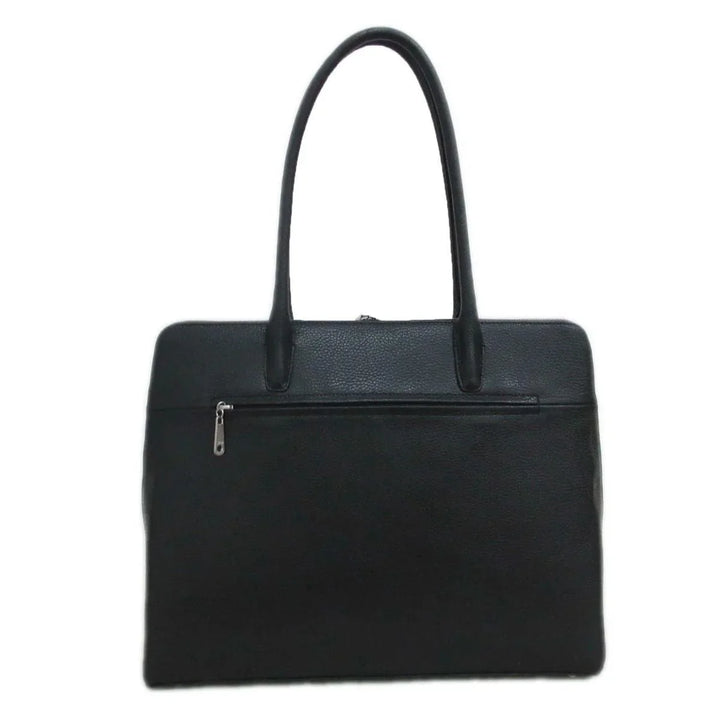 Achterkant Gigi Fratelli ROM0155 leren werktas black #kleur_black