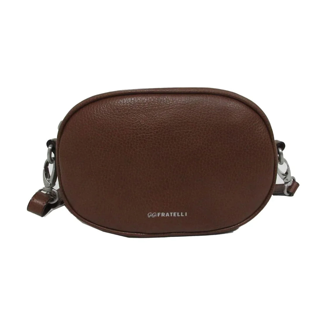 Voorkant van de Gigi Fratelli ROM0147 leren crossover tas cognac #kleur_cognac