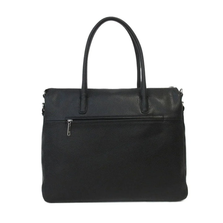 Achterkant van de Gigi Fratelli ROM0191 werktas zwart #kleur_zwart