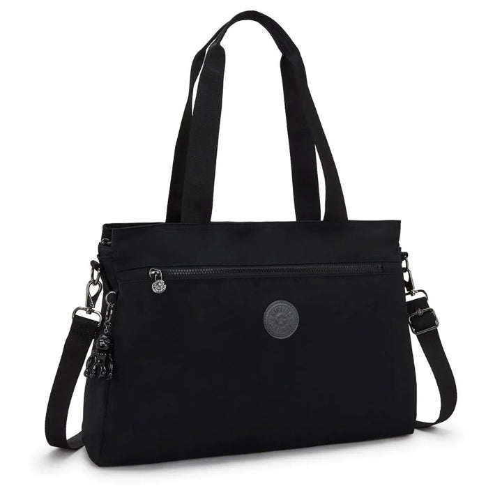 Voorzijde van de Kipling Elysia work dames werktas 15,6 inch zwart #kleur_zwart