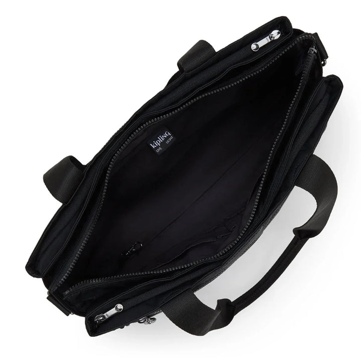 Binnenkant van de Kipling Elysia work dames werktas 15,6 inch zwart #kleur_zwart