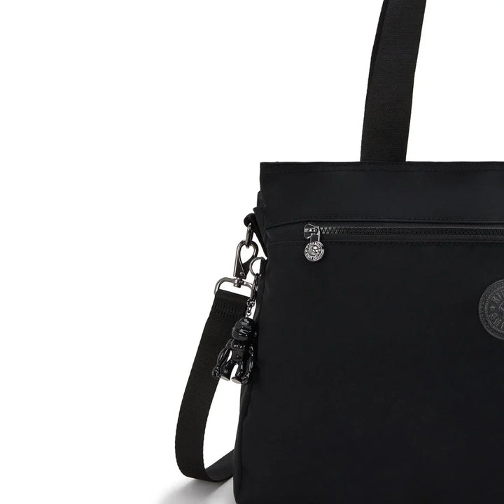Details van het materiaal van de Kipling Elysia work dames werktas 15,6 inch zwart #kleur_zwart