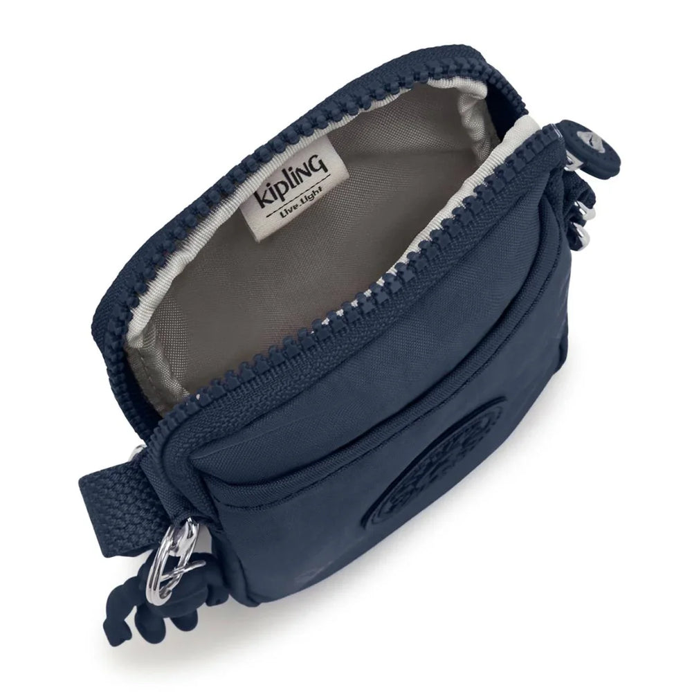 Binnenkant Kipling Tally telefoontasje navy #kleur_navy