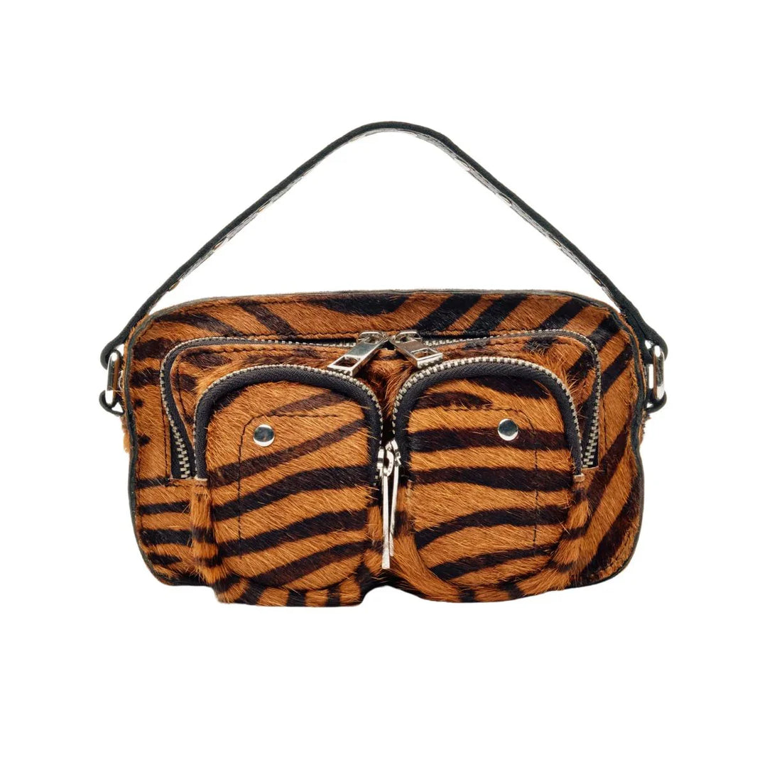 Voorkant van de Nunoo helena striper deluxe dark brown #kleur_deluxe-dark-brown