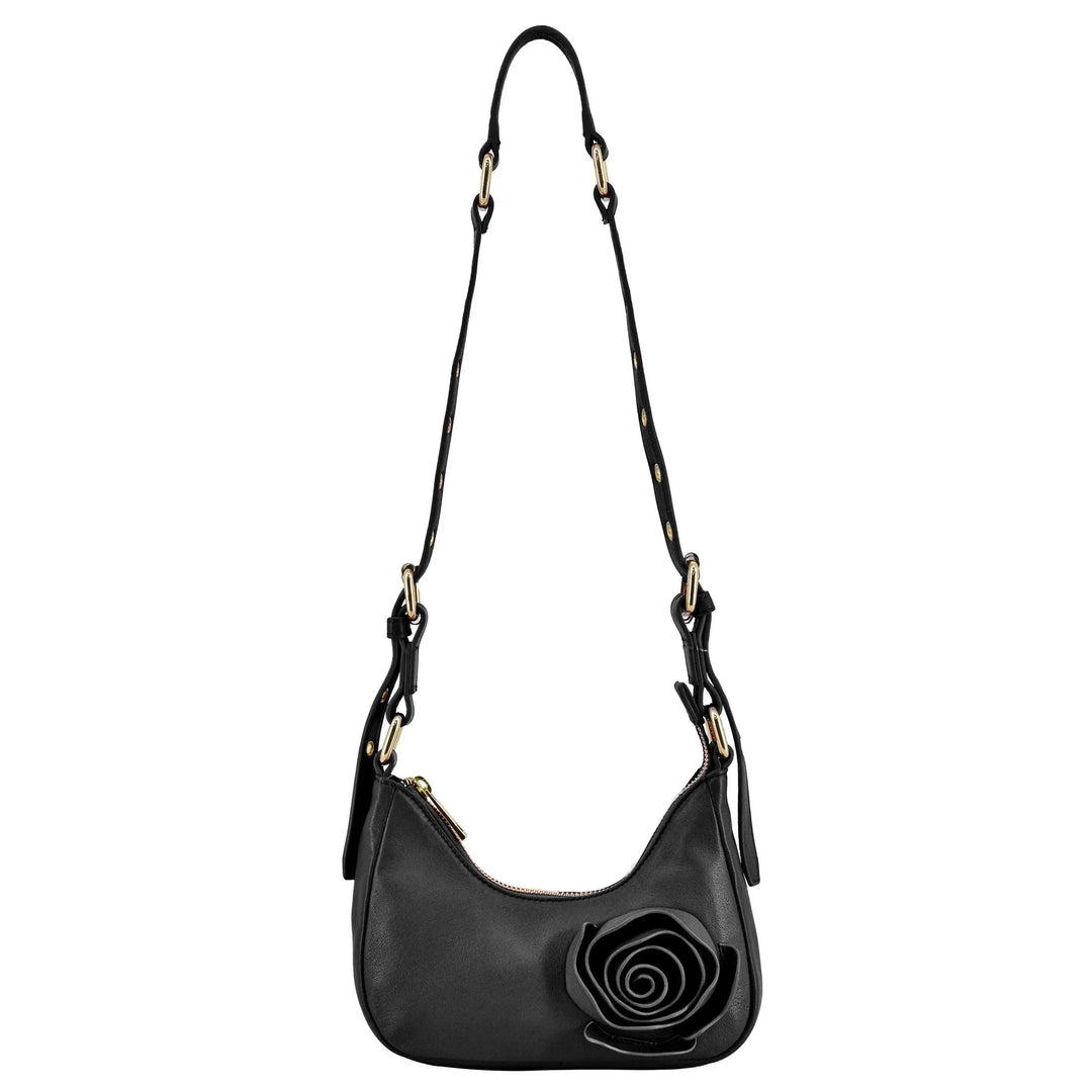 Voorkant Palma Roze Cozy schoudertas black #kleur_black