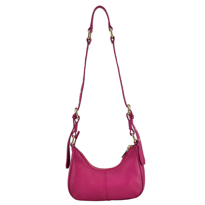 Achterkant Palma Cozy schoudertas roze #kleur_roze