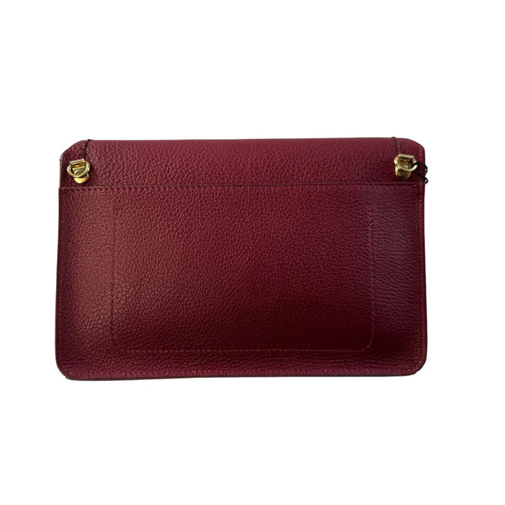 Acherkant van de Plinio Visona 20631 leren telefoon tas bordeaux #kleur_bordeaux
