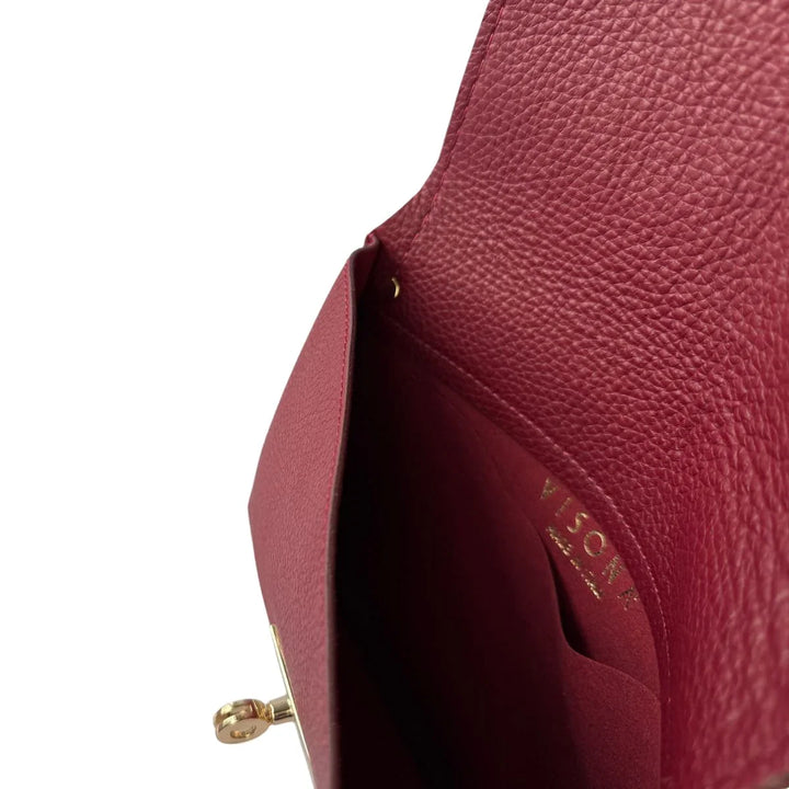 Binnenkant van de Plinio Visona 20631 leren telefoon tas bordeaux #kleur_bordeaux