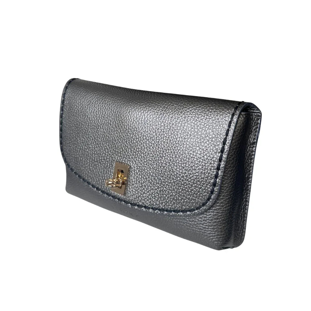 Voorzijde van de Plinio Visona 20631 leren crossbody tas in het silver #kleur_silver