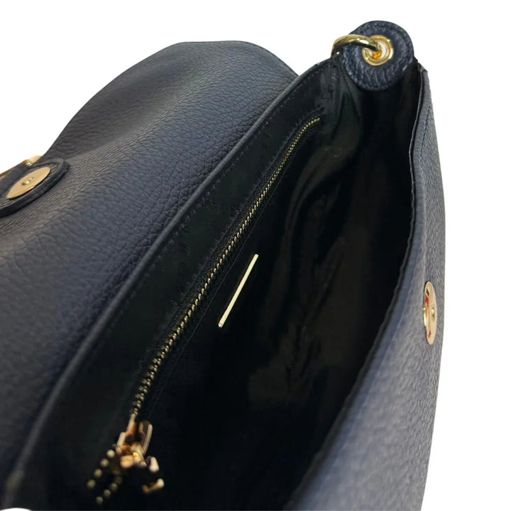 Binnenkant Plinio Visona leren schoudertas 24130 navy #kleur_navy