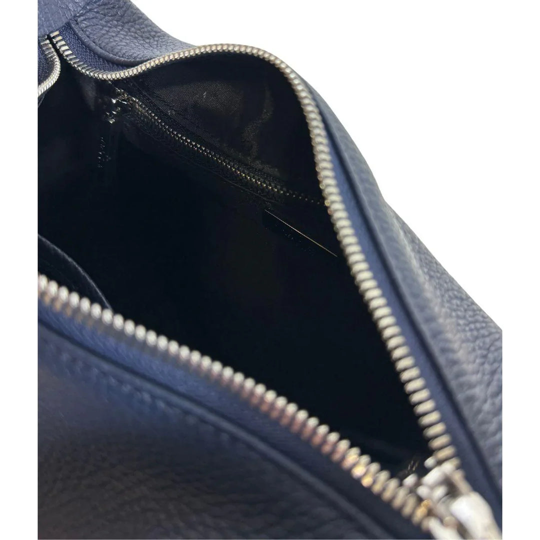 Binnenkant Plinio Visona leren schoudertas 24151 navy #kleur_navy