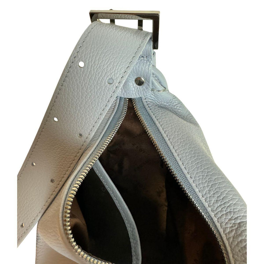 Binnenkant Plinio Visona leren schoudertas 24151 lichtblauw #kleur_lichtblauw