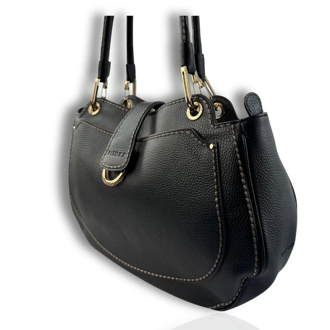 Plinio Visona | 23502 | Grootte leren schoudertas