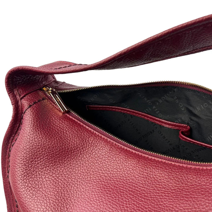 Binnenkant Plinio Visona 23596 Leren schoudertas bordeaux #kleur_bordeaux