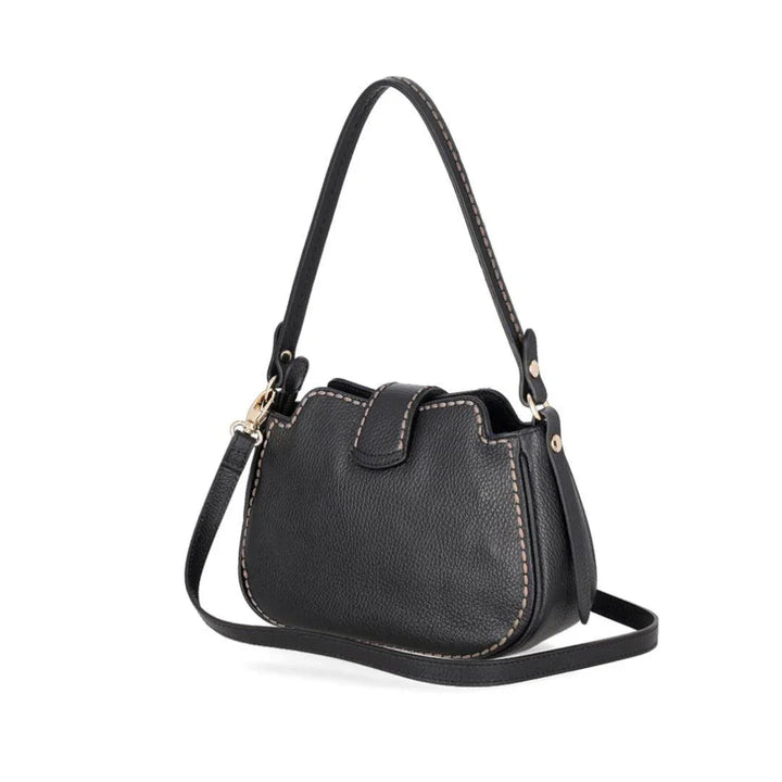 Achterkant Plinio Visona 2500 leren schoudertas black #kleur_black