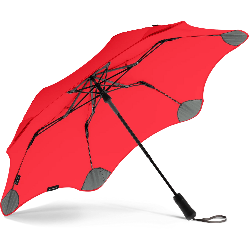 Onderkant Blunt Metro opvouwbare paraplu in het rood #kleur_rood