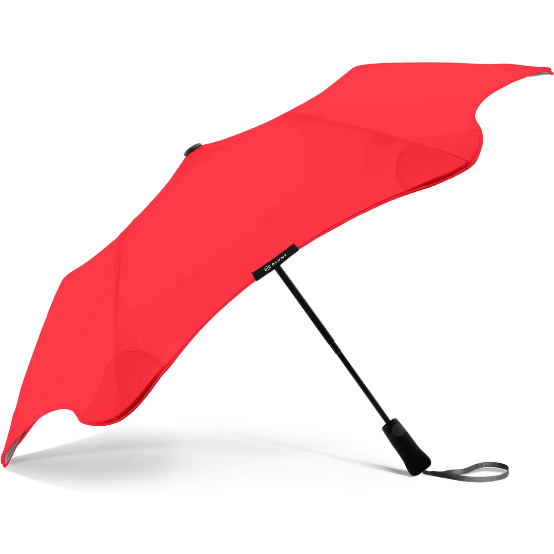 Voorkant Blunt Metro opvouwbare paraplu in het rood #kleur_rood