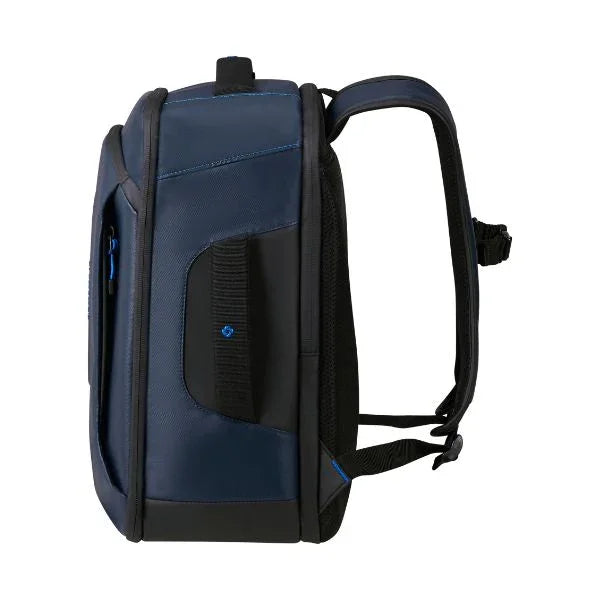 Zijkant van de Samsonite Ecodiver underseater s navy #kleur_navy