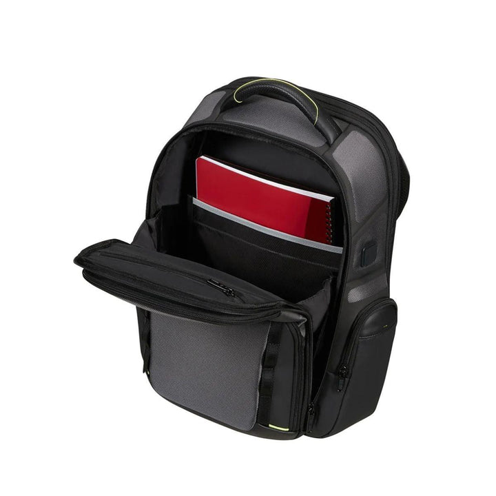 Binnenkant Samsonite Pro DLX 6 15,6 EXP laptop rugzak grijs #kleur_grijs