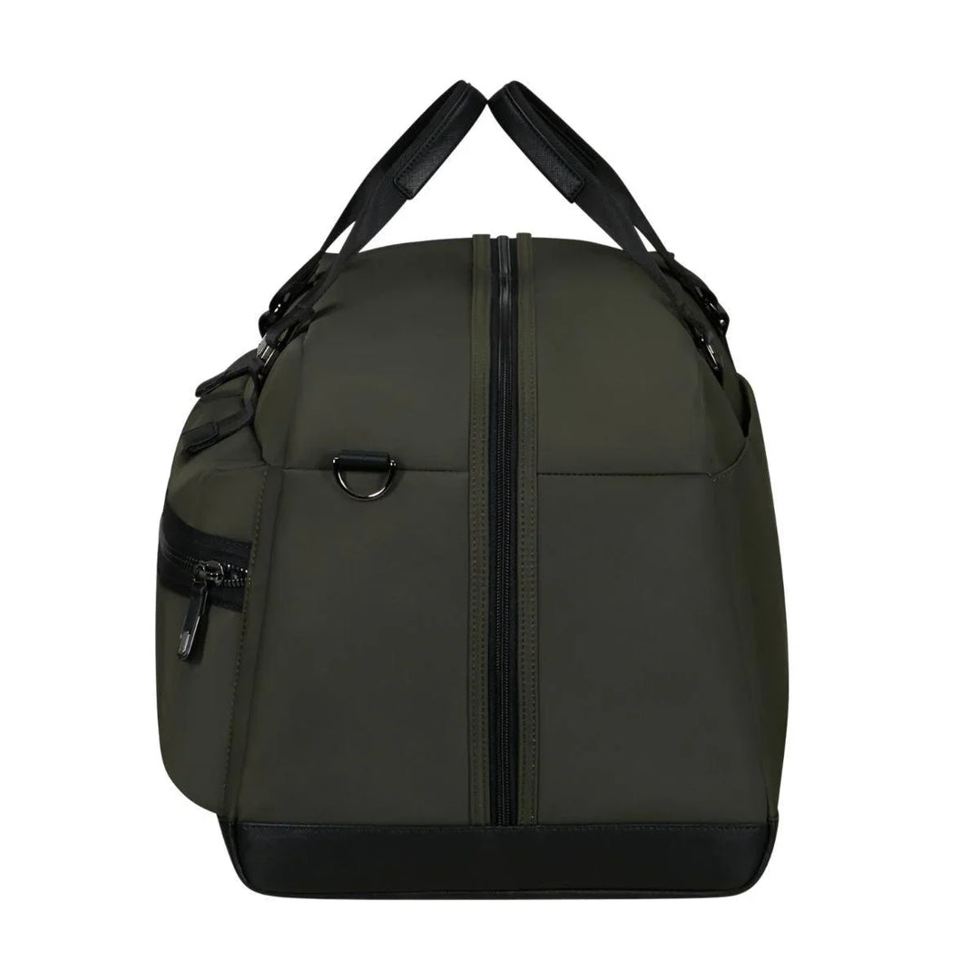 Zijkant Samsonite Relyon duffle 50 donkergroen #kleur_donkergroen