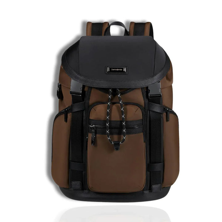 Voorkant Samsonite Relyon Rugzak 15,6 inch Bruin #kleur_bruin