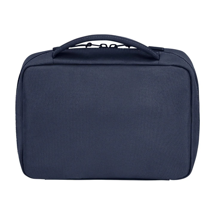 Achterkant van de Samsonite Stackd Toilet kit met hanger Navy #kleur_navy