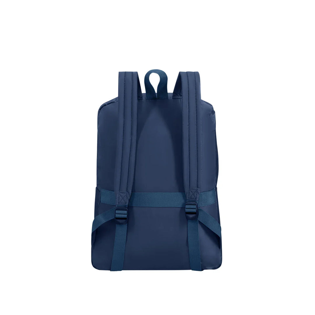 Achterkant  van de Samsontie TA revolution opvouwbare rugzak navy #kleur_navy