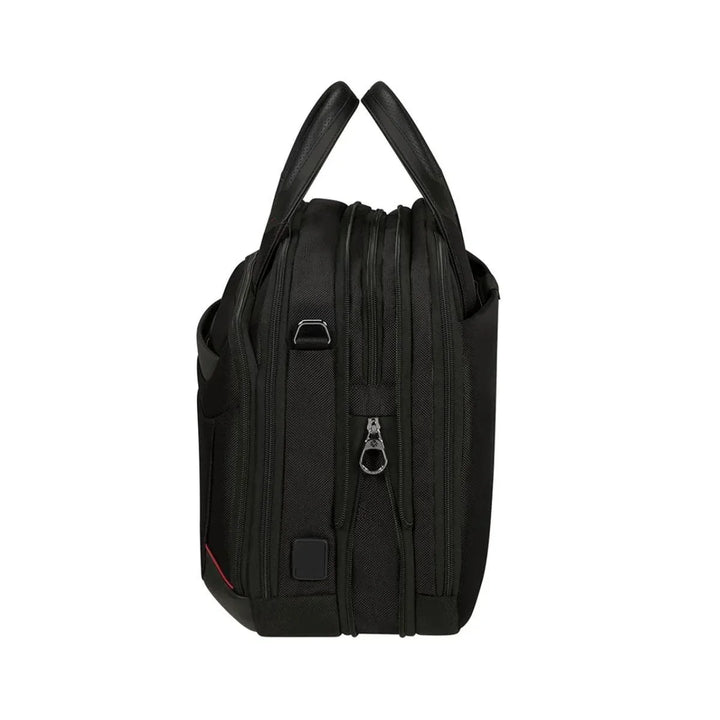 Zijkant Samsonite Pro DLX 6 Bailhandle 15,6 zwart