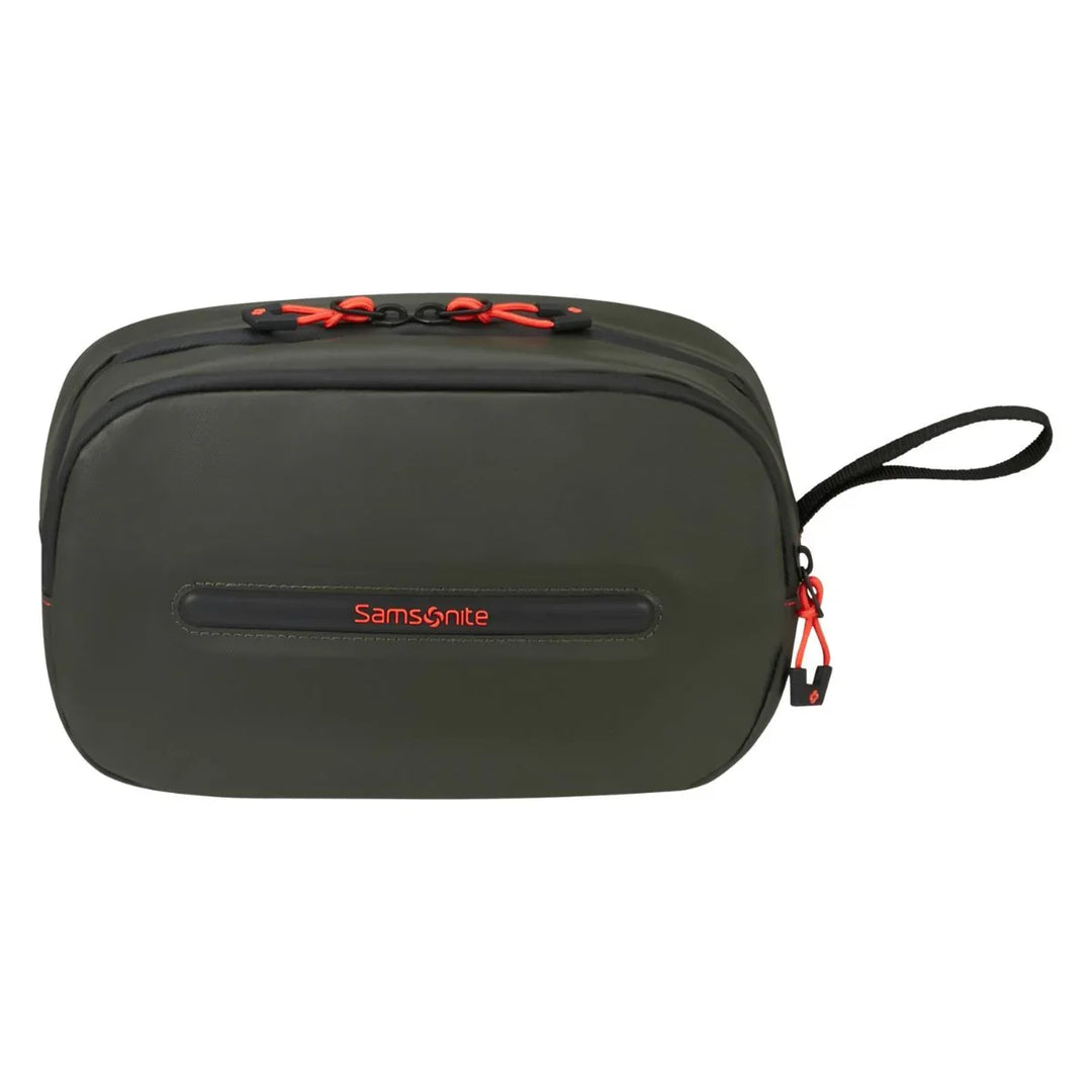 Voorkant van de Samsonite Ecodiver toilettas donkergroen #kleur_donkergroen