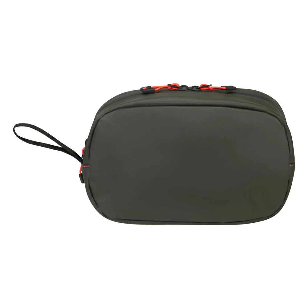 Achterkant van de Samsonite Ecodiver toilettas donkergroen #kleur_donkergroen