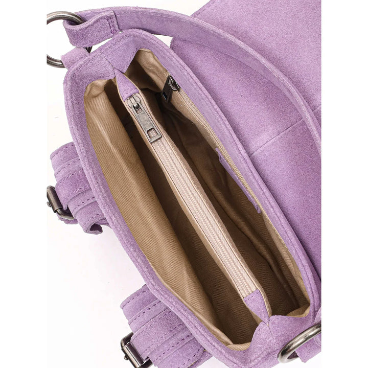 Binnenkant Nunoo Honey buckle suede paars #kleur_paars