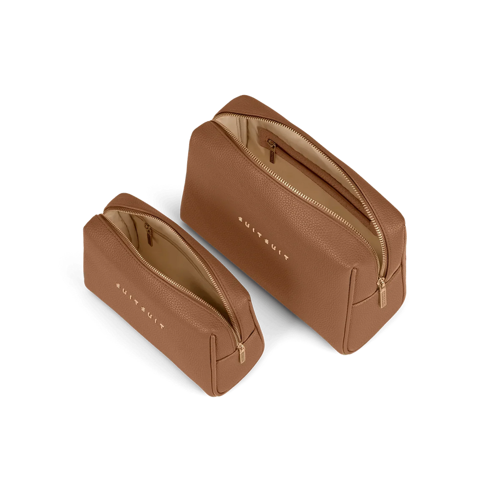 Binnenkant van de SuitSuit Fab seventies Beauty set camel #kleur_camel