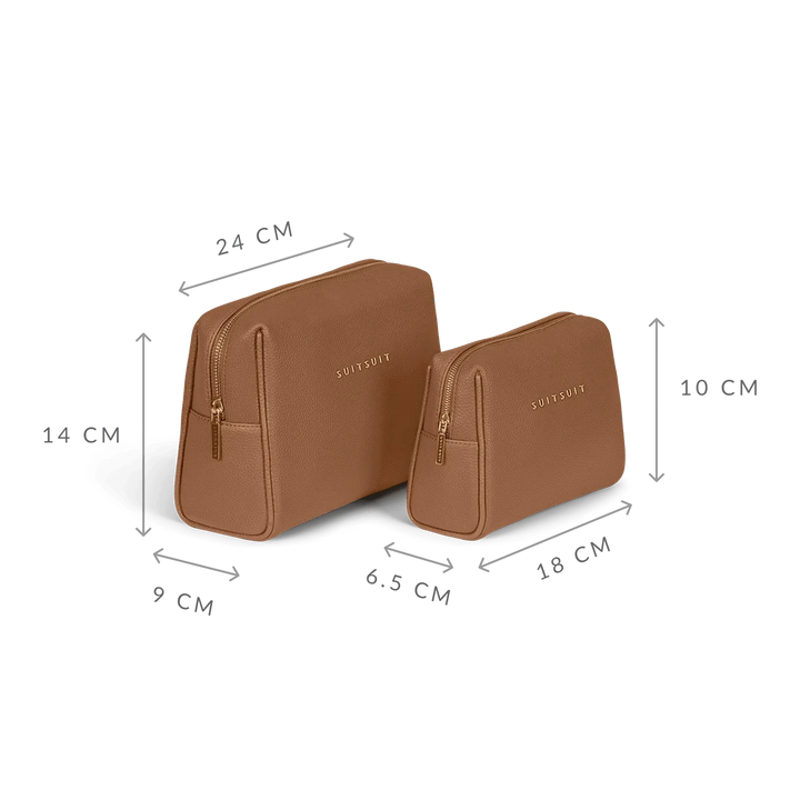 Voorzijde van de SuitSuit Fab seventies Beauty set camel #kleur_camel