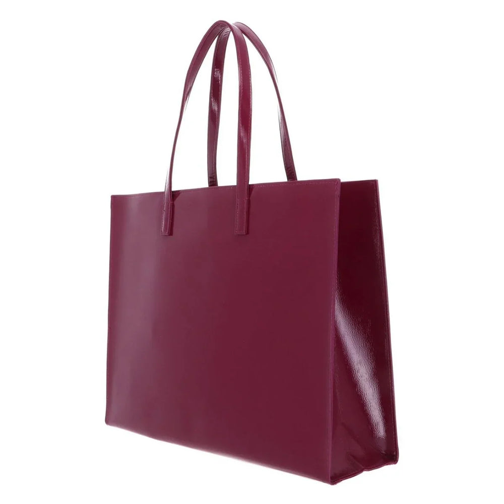 Achterkant van de Ted Baker Icon Shopper XL Deep-roze #kleur_deep-roze