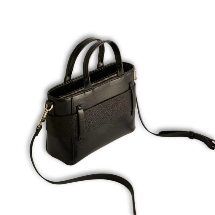 Achterkant Ted Baker | Jimisie mini Bow | Leren Handtas zwart #kleur_zwart