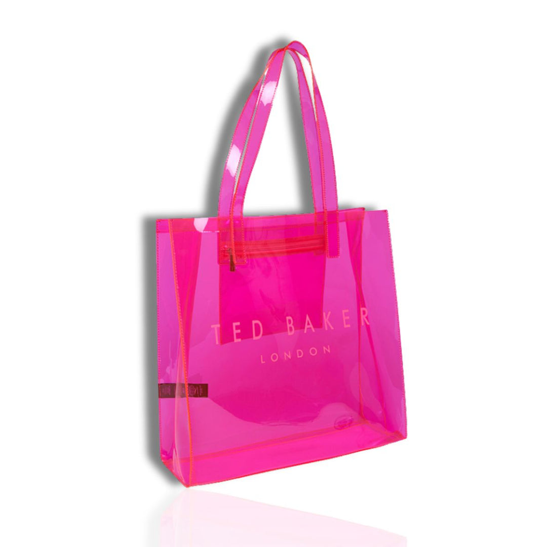 Voorkant Ted Baker Croccon Icon shopper pink #kleur_pink