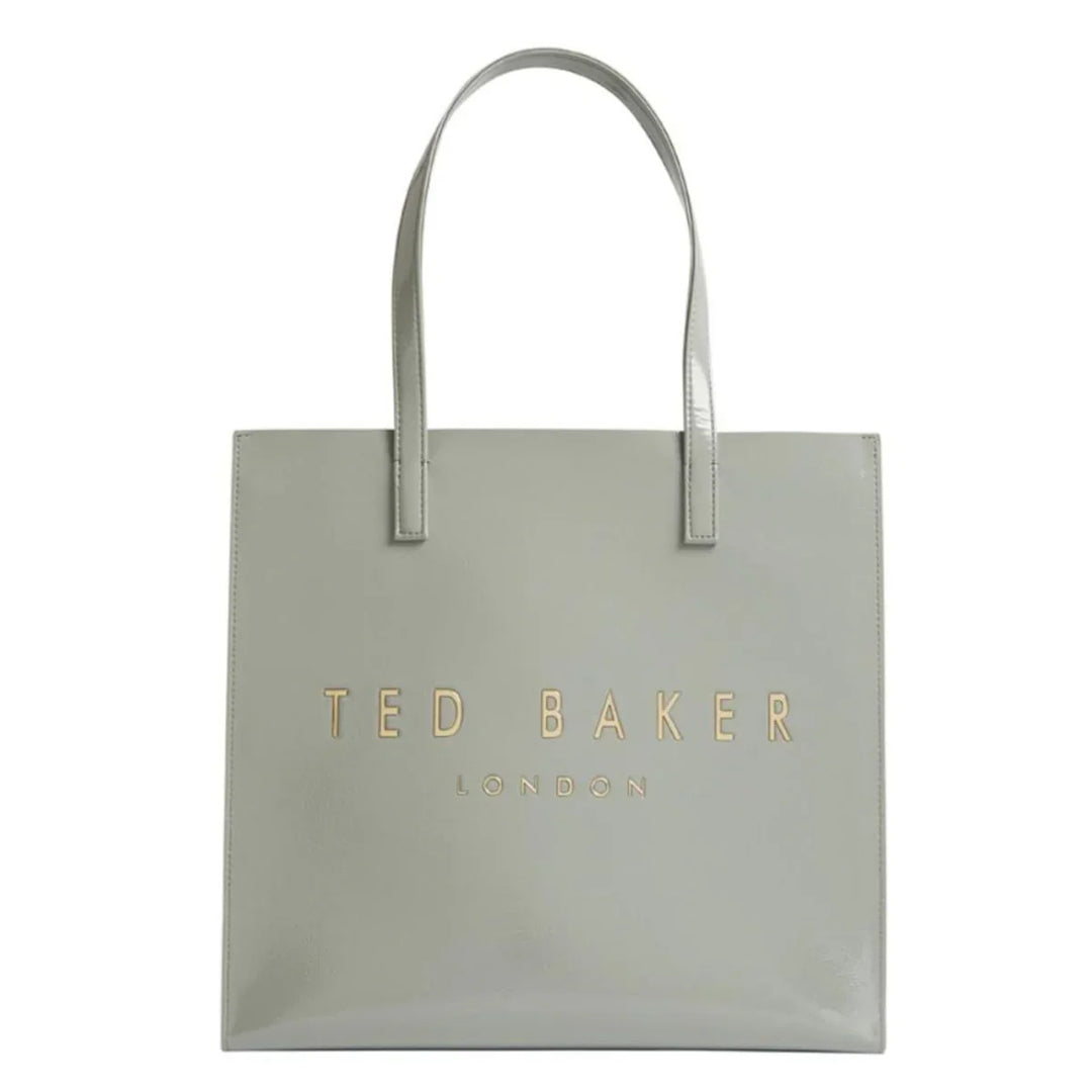 Voorkant van de Ted Baker crinkon large shopper grijs #kleur_grijs