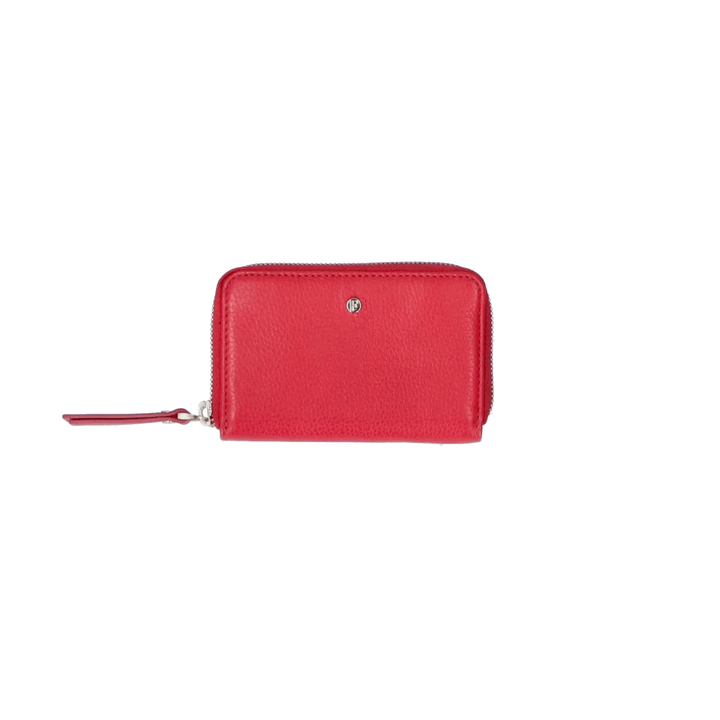 Voorkant Fmme kleine leren portemonnee rood #kleur_rood