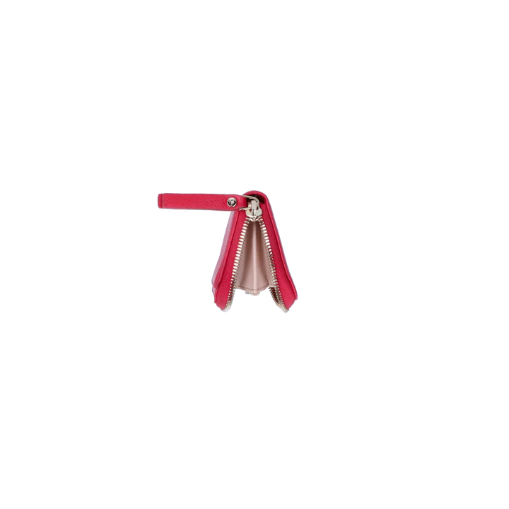 Bovenkant Fmme kleine leren portemonnee rood #kleur_rood