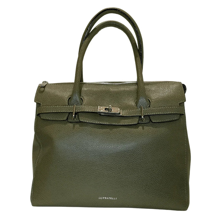 Voorkant van de Gigi Fratelli ROM0037 Business shopper 13 inch donkergroen #kleur_donkergroen